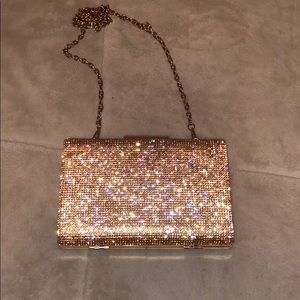 Rose Gold Sparkly Shoulder Bag
